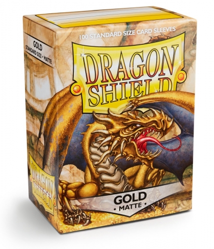 Dragon Shield Matte - Gold (100 ct. in box)