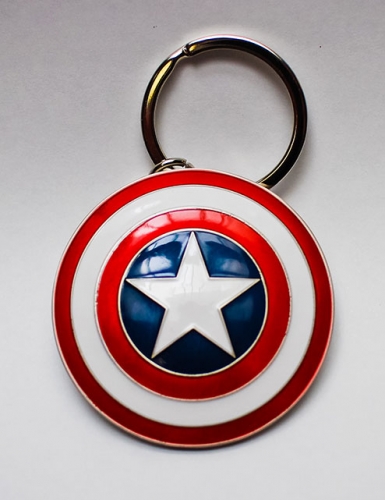 Marvel Comics Metall-Schlüsselanhänger Captain America Shield