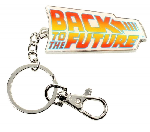 Zurück in die Zukunft Metall-Schlüsselanhänger Logo 7 cm