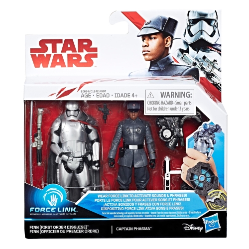 Star Wars: The Last Jedi Finn (First Order Disguise) vs. Captain Phasma 3 3/4-Inch Figures - Exclusive