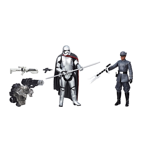 Star Wars: The Last Jedi Finn (First Order Disguise) vs. Captain Phasma 3 3/4-Inch Figures - Exclusive