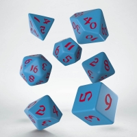 Classic Runic Blue/Red Dice Set (7)
