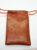 Würfelbeutel: PU-Leather-Bag Brown